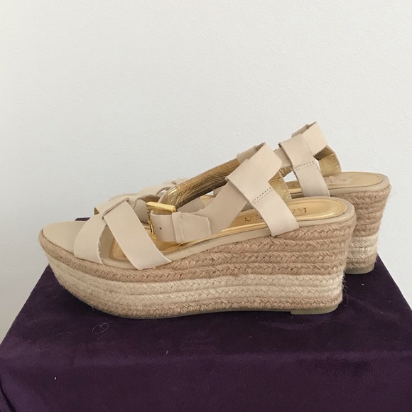 Ralph Lauren Shoes - Ralph Lauren platform espadrille wedge